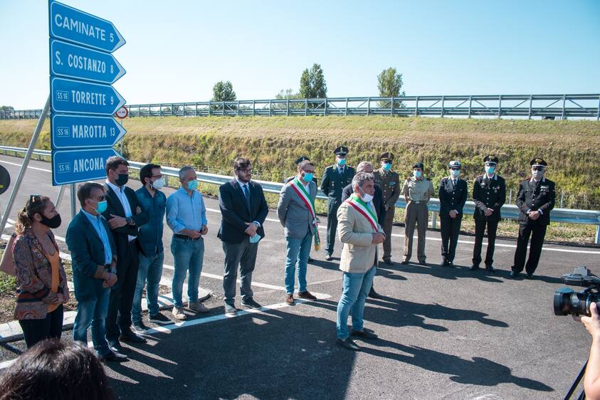 Autostrade per l’italia e il comune di Fano aprono al traffico il ponte sul metauro