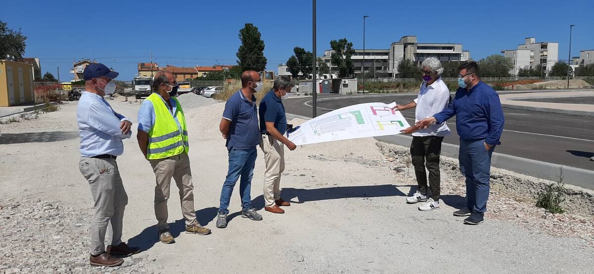 Comune di Fano: Sopralluogo al cantiere di viale Piceno, effettuati gli scavi per i due sottopassi ciclo pedonali