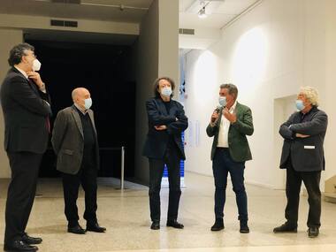 Seri a Milano per l'inaugurazione della mostra “Artisti per Dante”