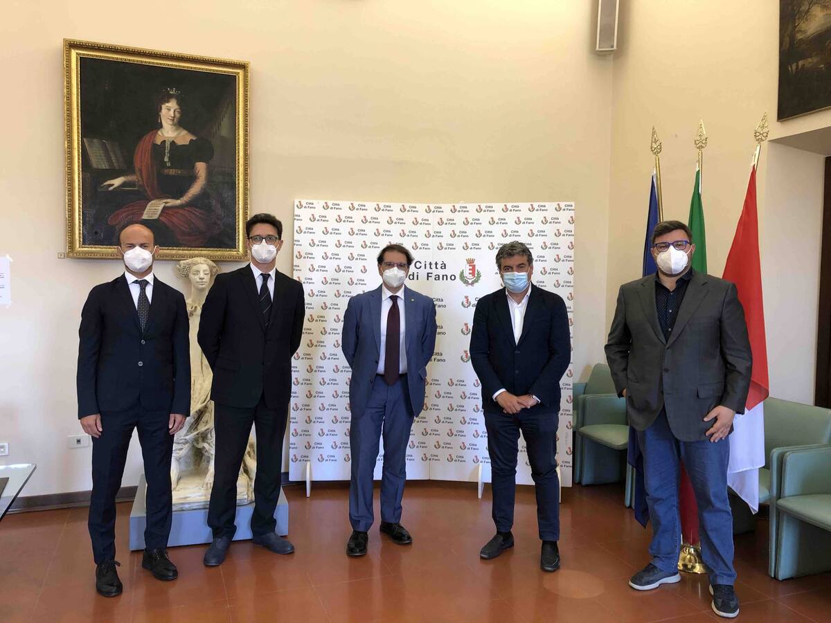 Il Sindaco di Fano Seri incontra Filippo Corsaro, Responsabile della Direzione Regionale Romagna e Marche di Crédit Agricole Italia