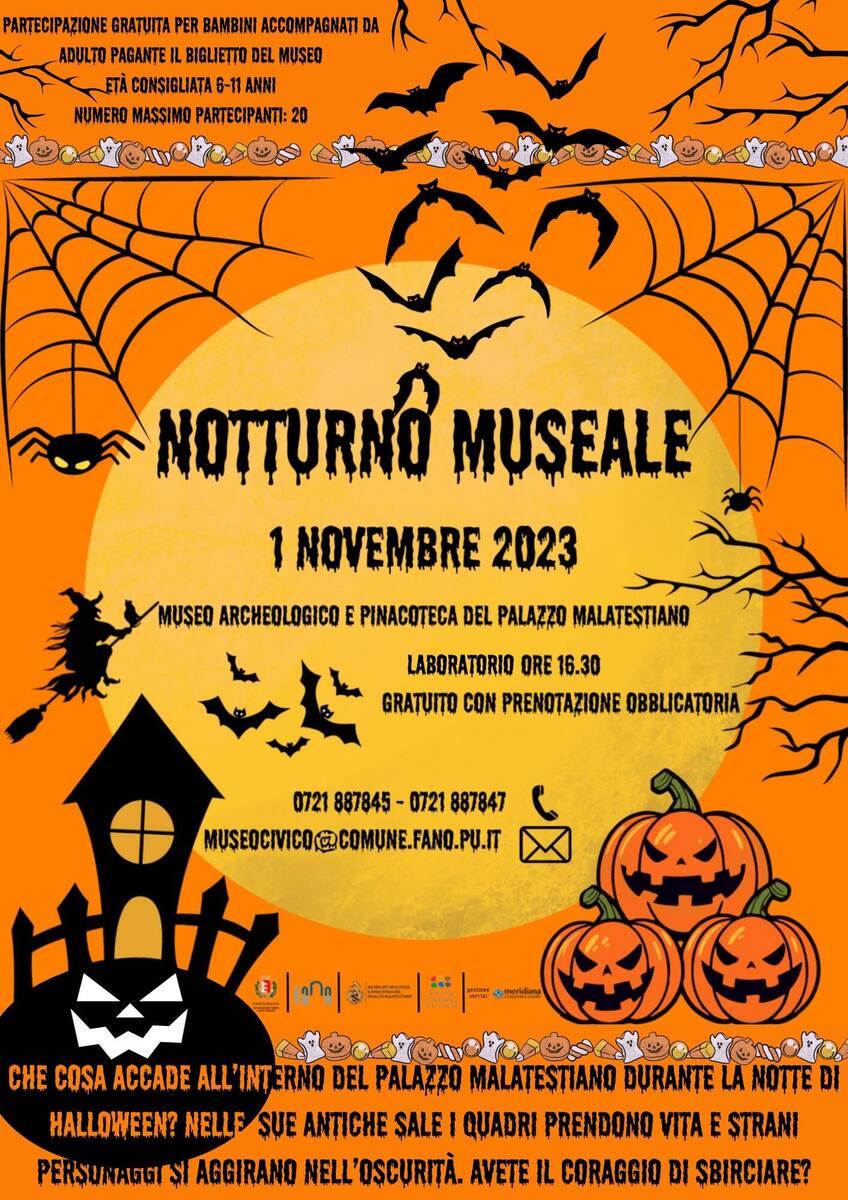31 ottobre e 1 novembre 2023: laboratori per bambini a tema Halloween