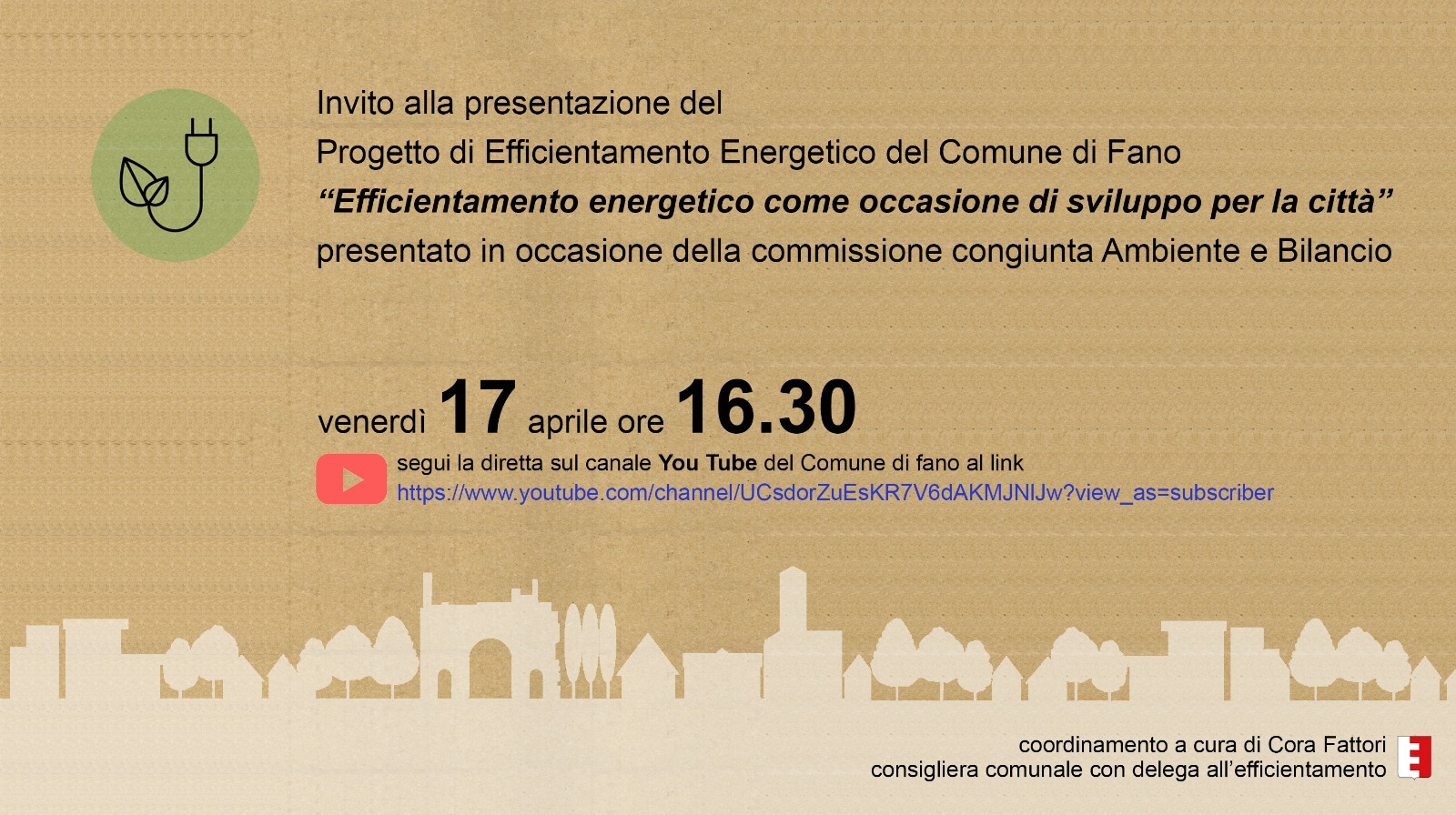 Venerdì la presentazione del progetto di efficientamento energetico del Comune di Fano