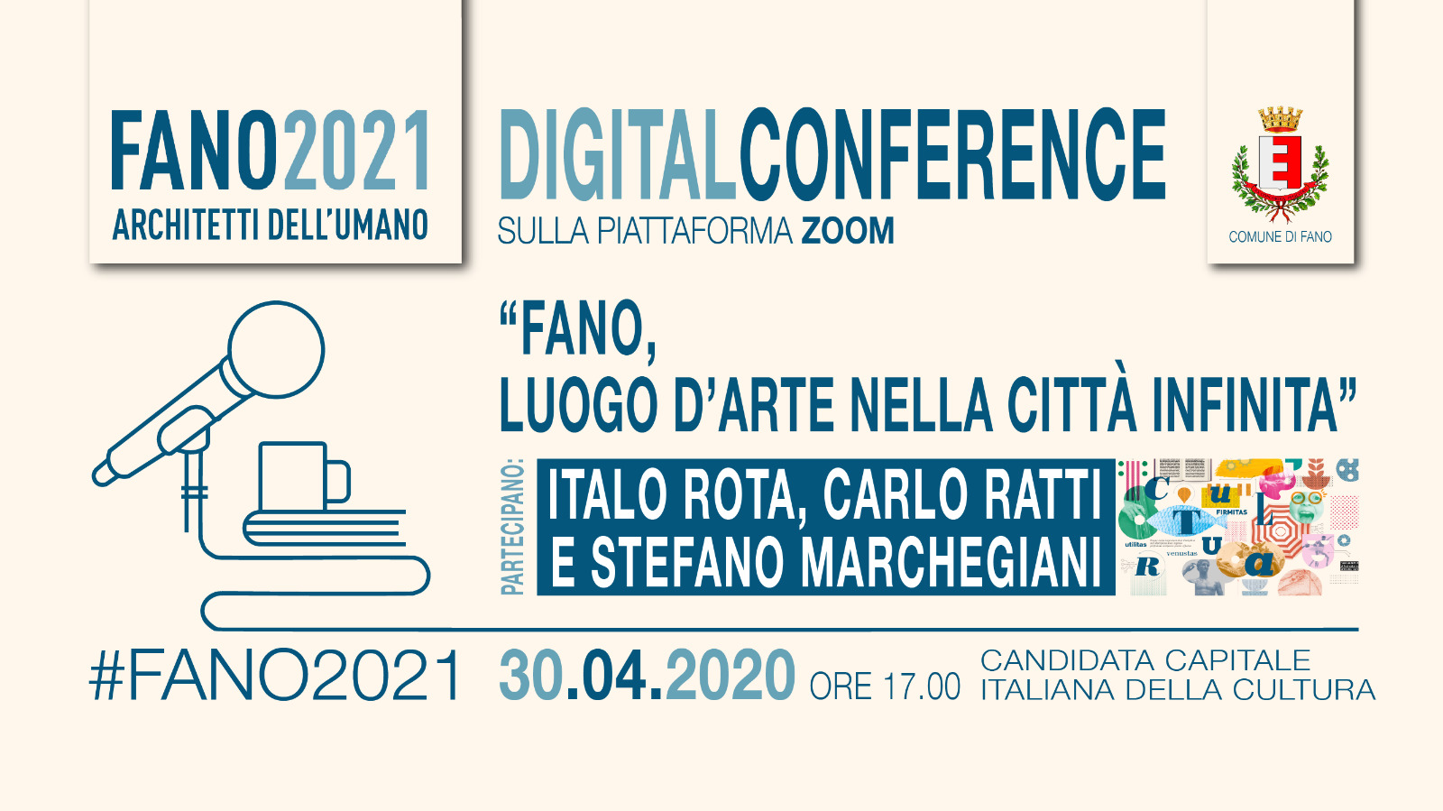 Conferenza digitale FANO LUOGO D’ARTE NELLA CITTÀ INFINITA giovedì 30 aprile 2020, ore 17