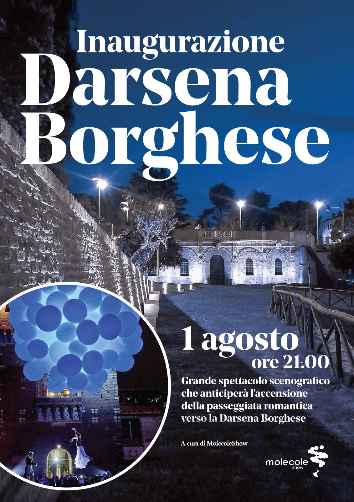 La Darsena Borghese illumina la città
